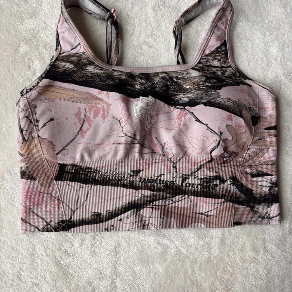 Darc Sport Pink Camouflage Sports Bra